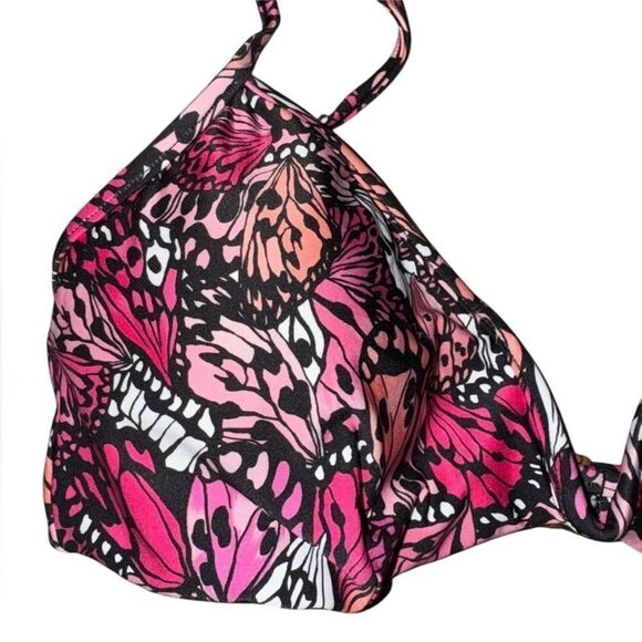 L*Space NWT Eco Chic Econyl® Helena Bikini Top in Butterfly Effect Size Medium - Picture 7 of 9